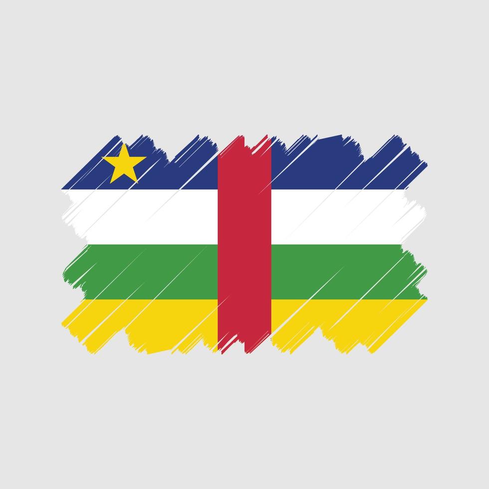 diseño vectorial de la bandera centroafricana. bandera nacional vector