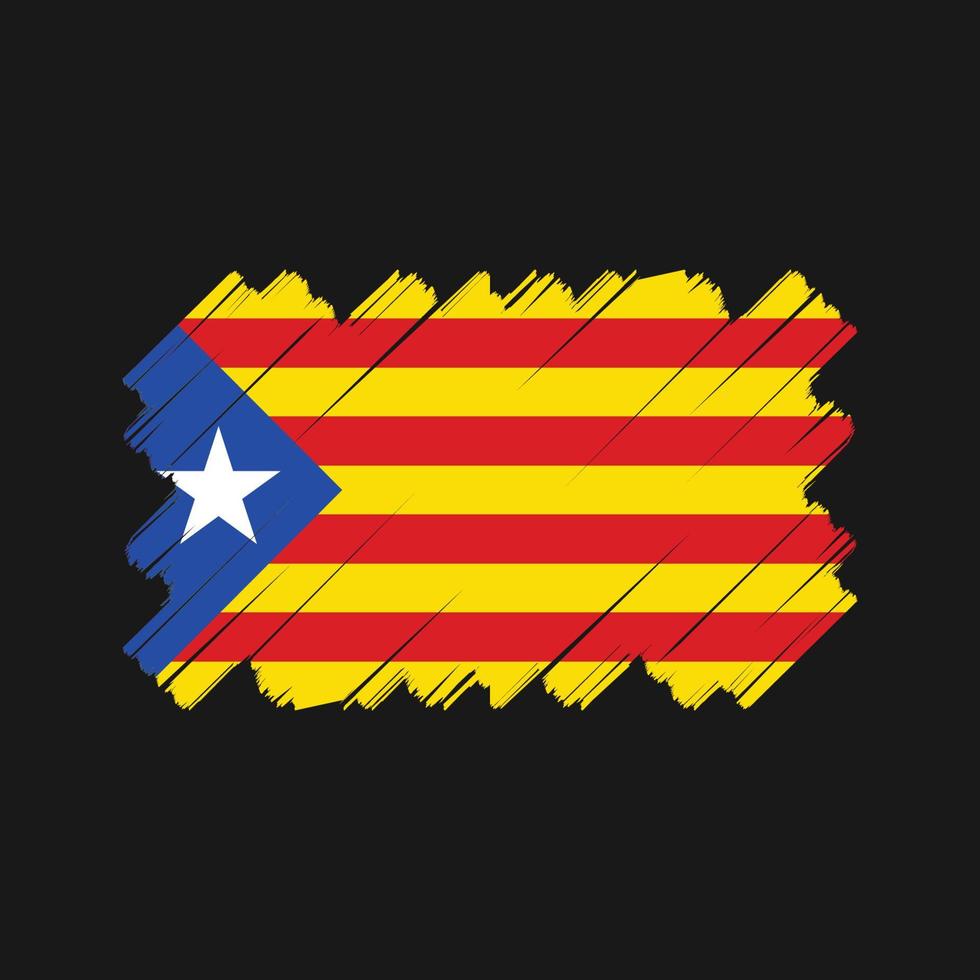 diseño vectorial de la bandera de cataluña. bandera nacional vector