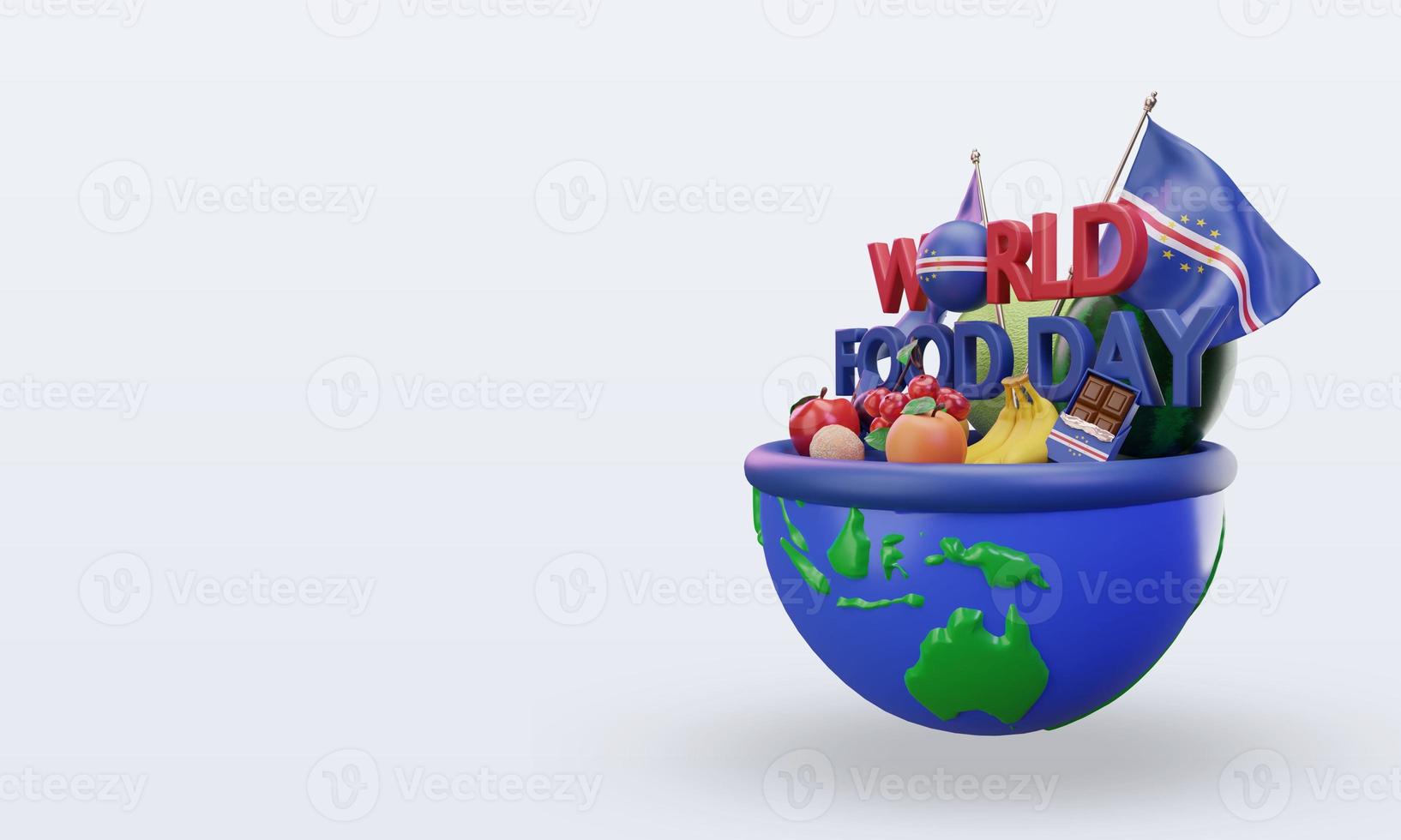3d World Food Day Cape Verde rendering right view photo