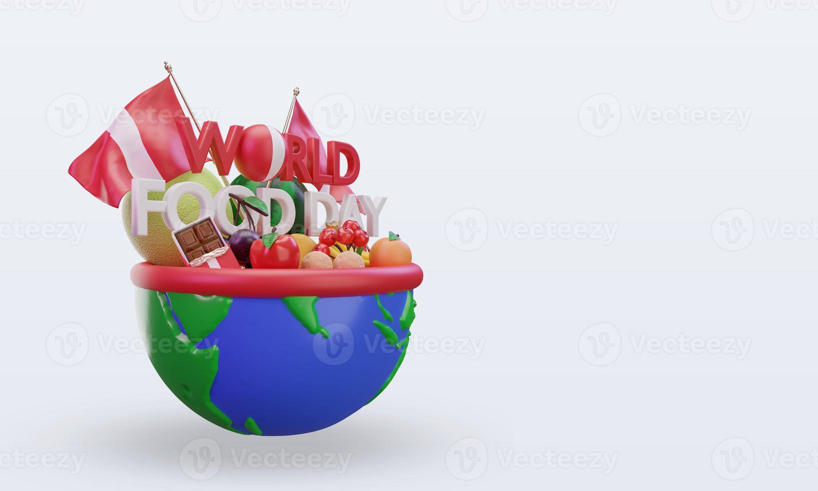 3d World Food Day Peru rendering left view photo