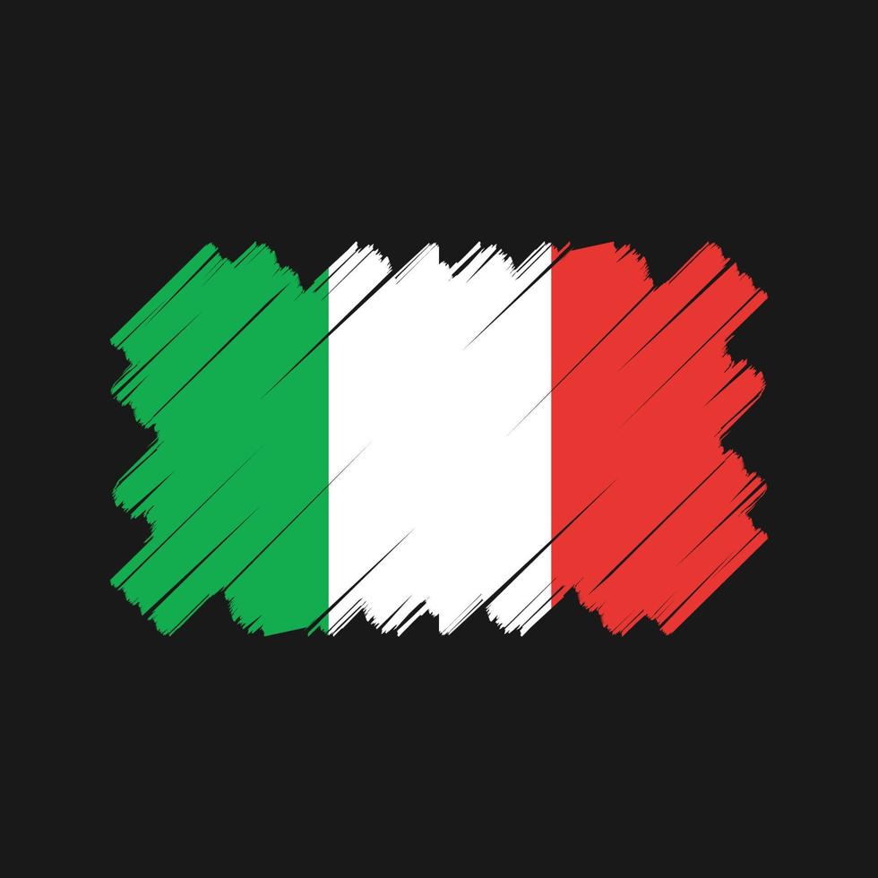 diseño de vector de bandera de italia. bandera nacional