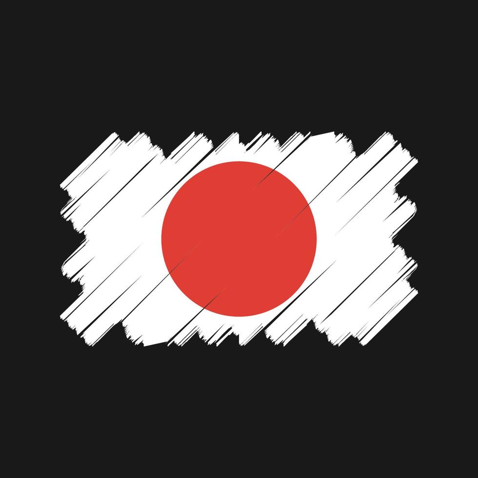 Japan Flag Vector Design. National Flag