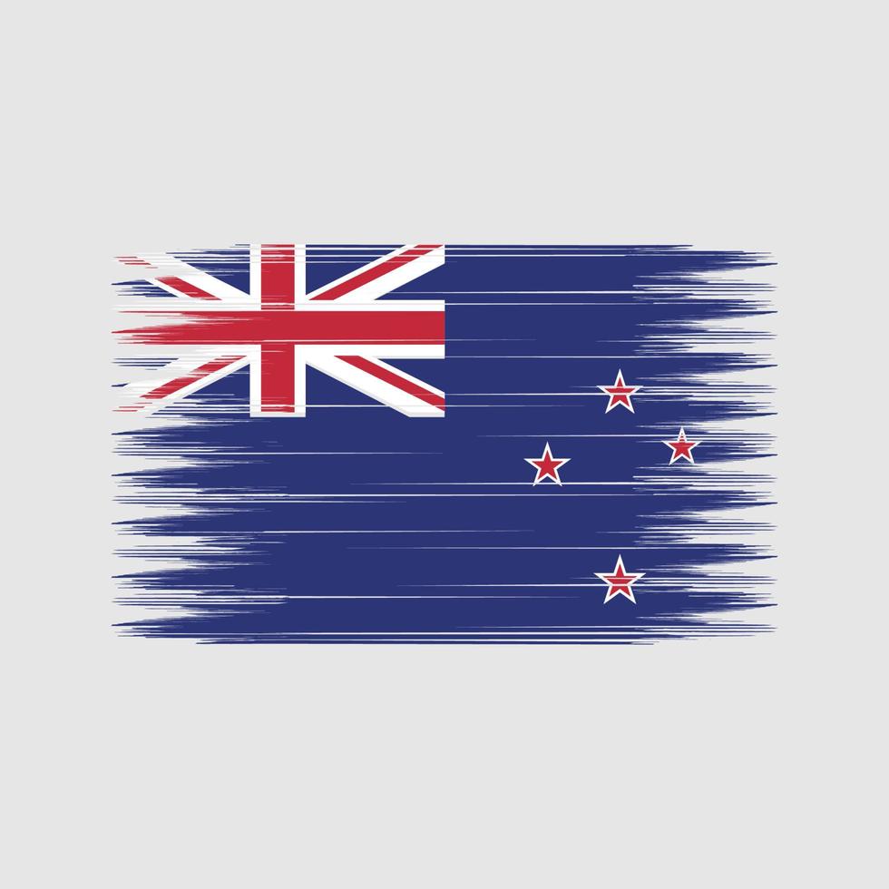 New Zealand Flag Brush. National Flag vector