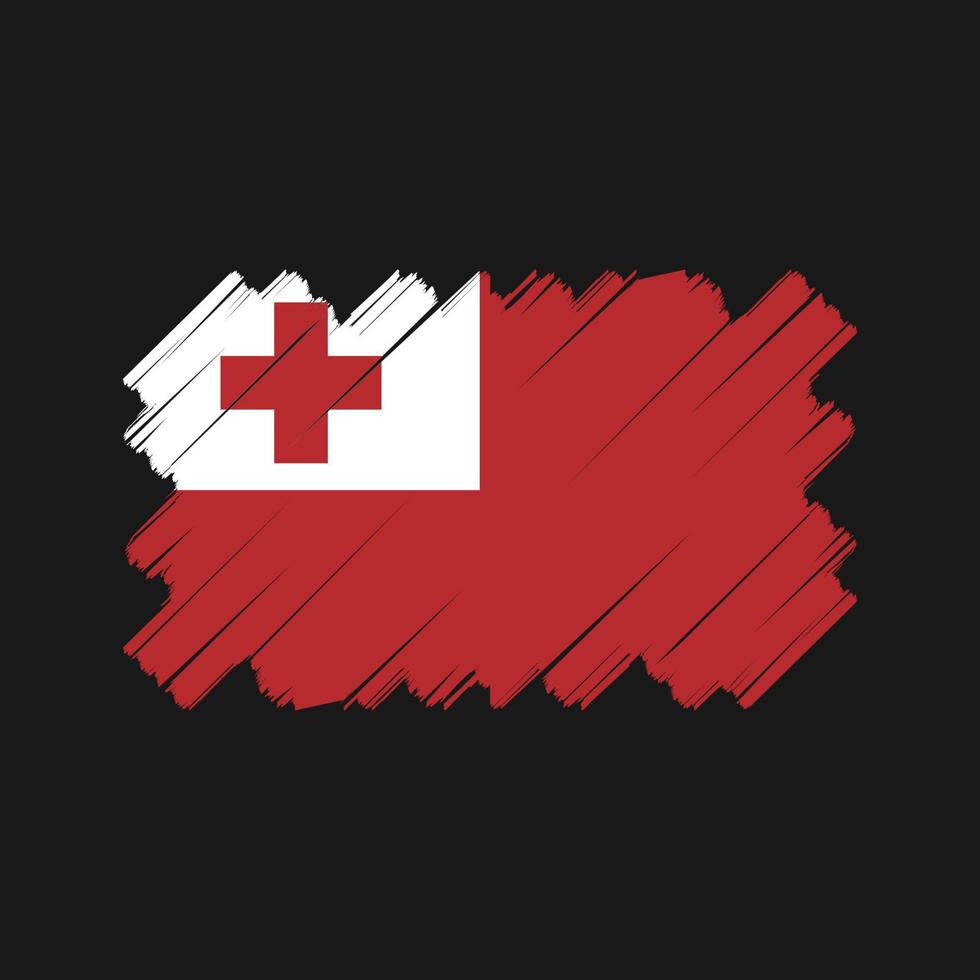 Tonga Flag Vector Design. National Flag