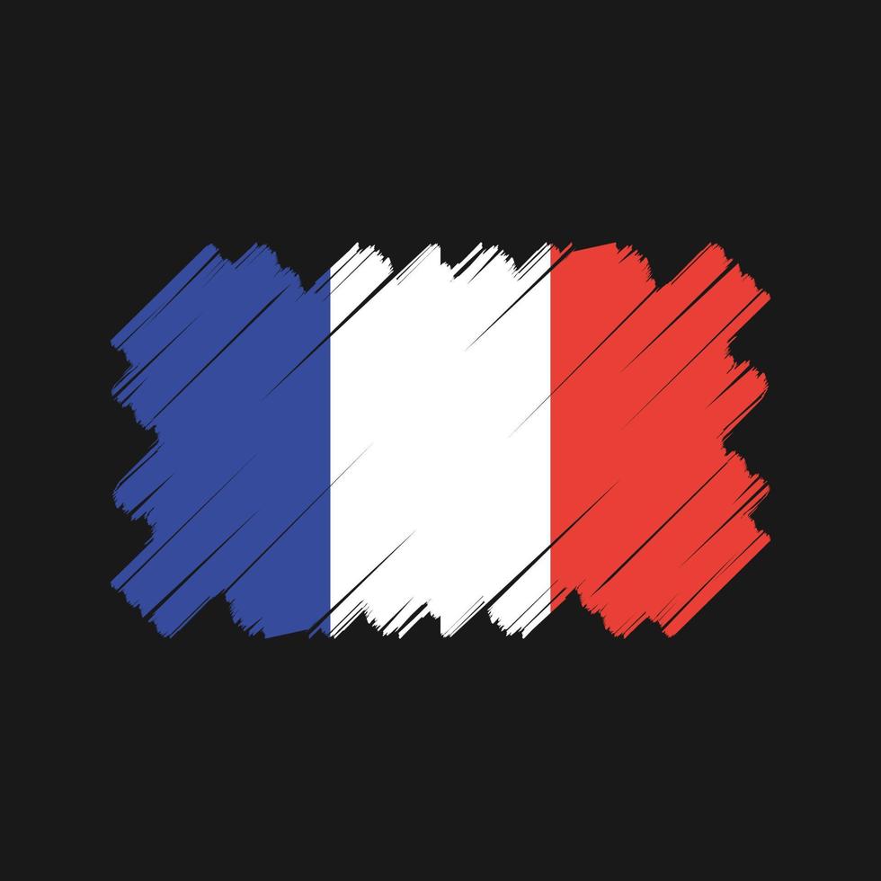 diseño vectorial de la bandera de Francia. bandera nacional vector
