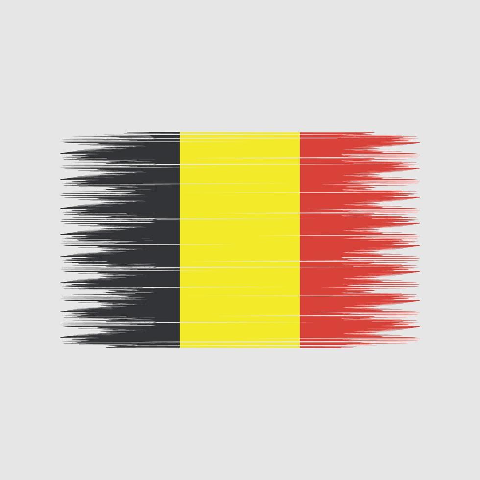 cepillo de bandera de bélgica. bandera nacional vector