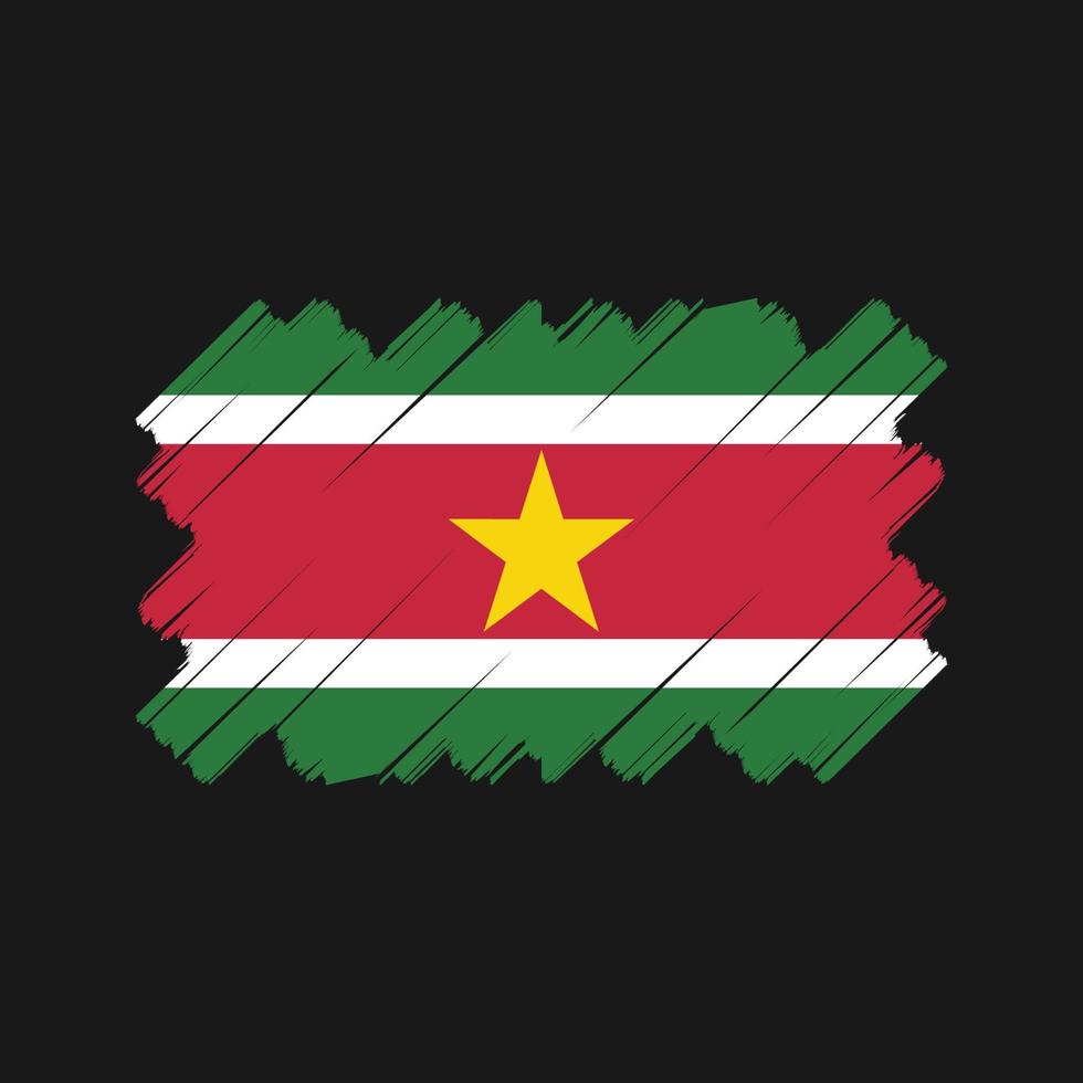 Suriname Flag Vector Design. National Flag