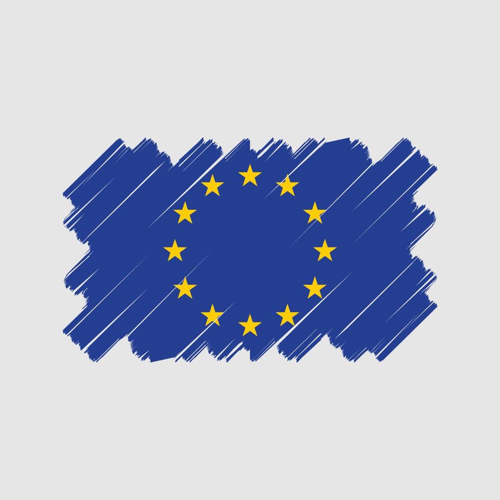 European Flag Vector Design. National Flag