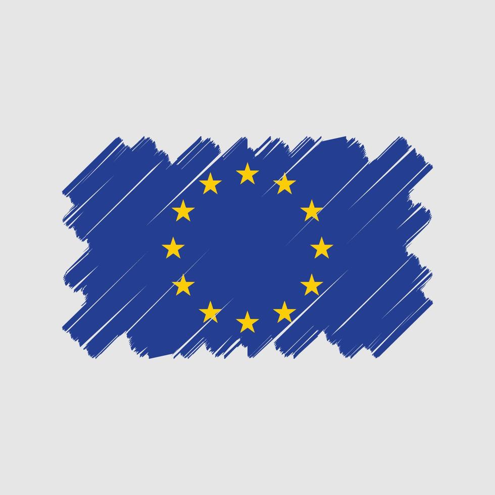 European Flag Vector Design. National Flag