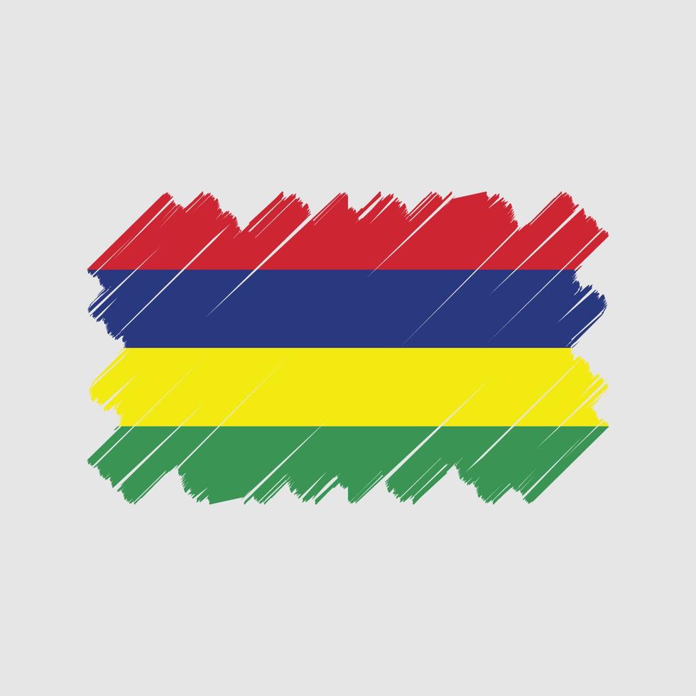 diseño vectorial de la bandera de mauricio. bandera nacional vector