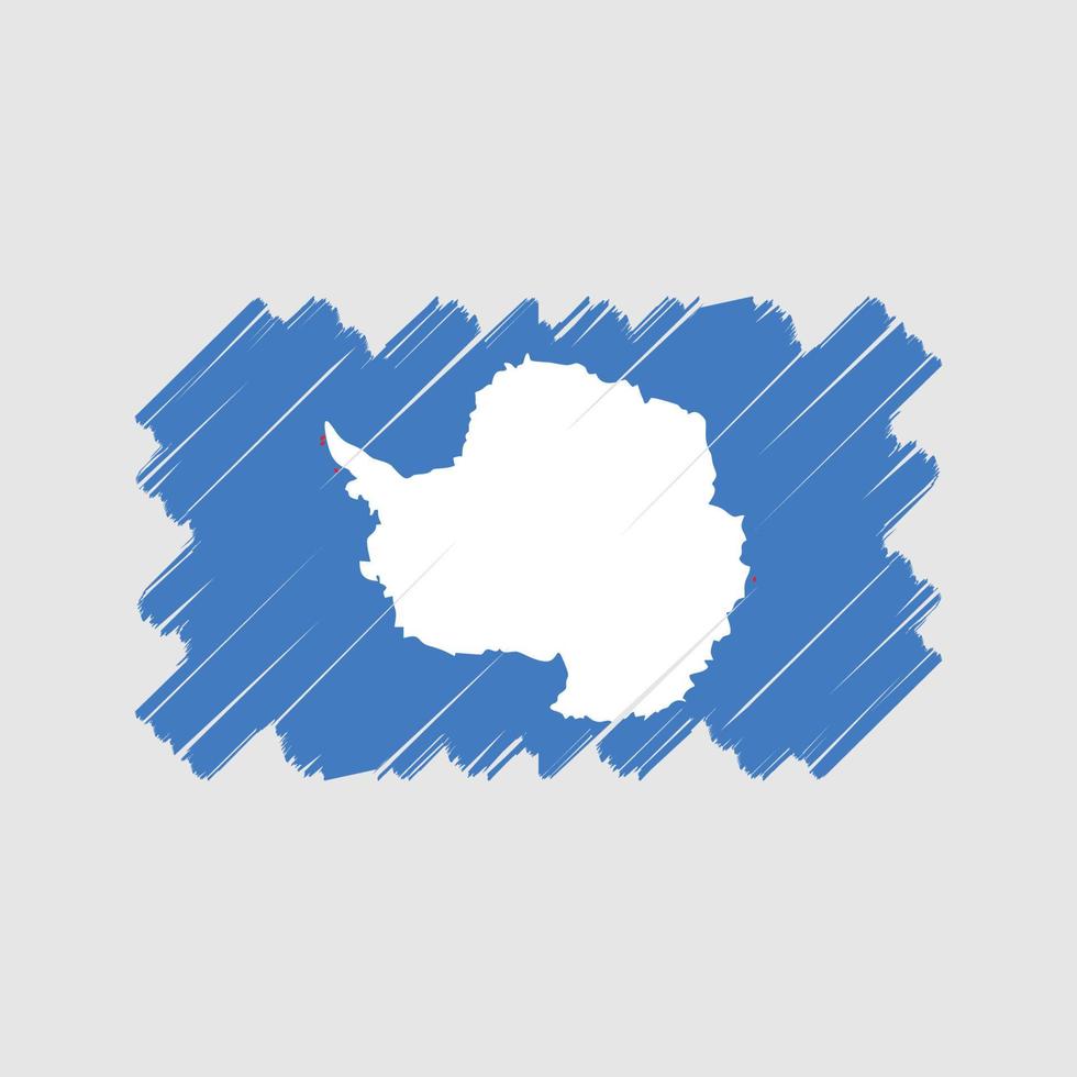 diseño vectorial de la bandera de la Antártida. bandera nacional vector