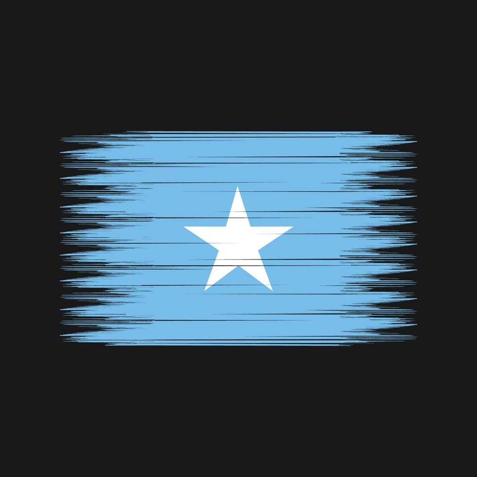 Somalia Flag Brush. National Flag vector