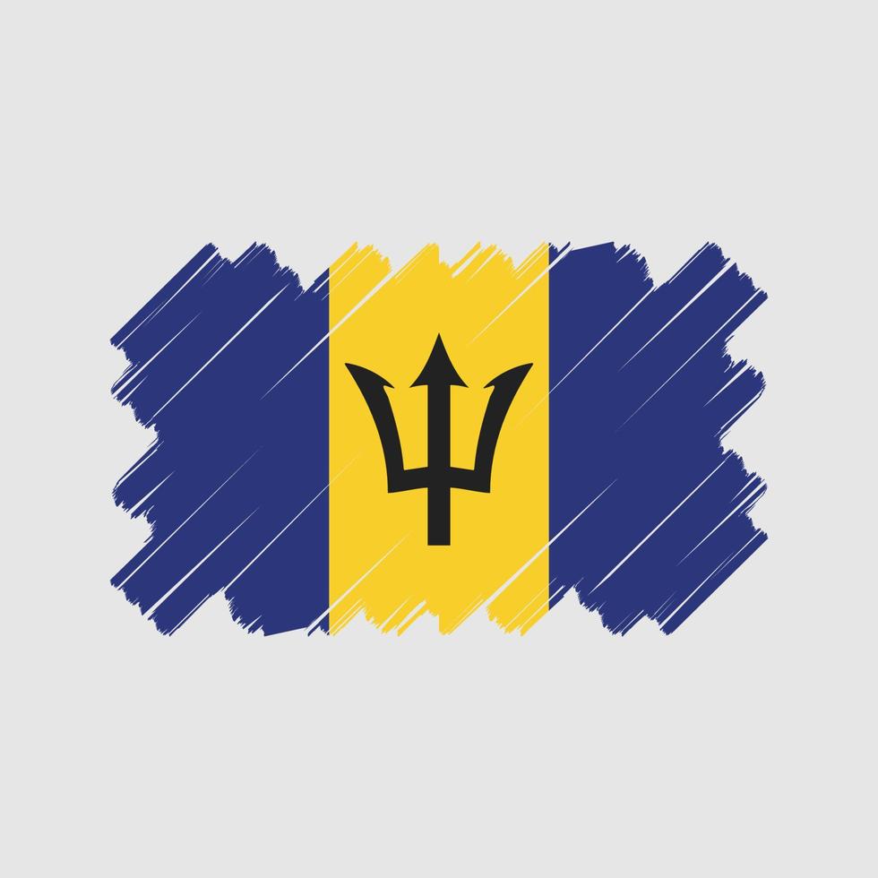 Barbados Flag Vector Design. National Flag