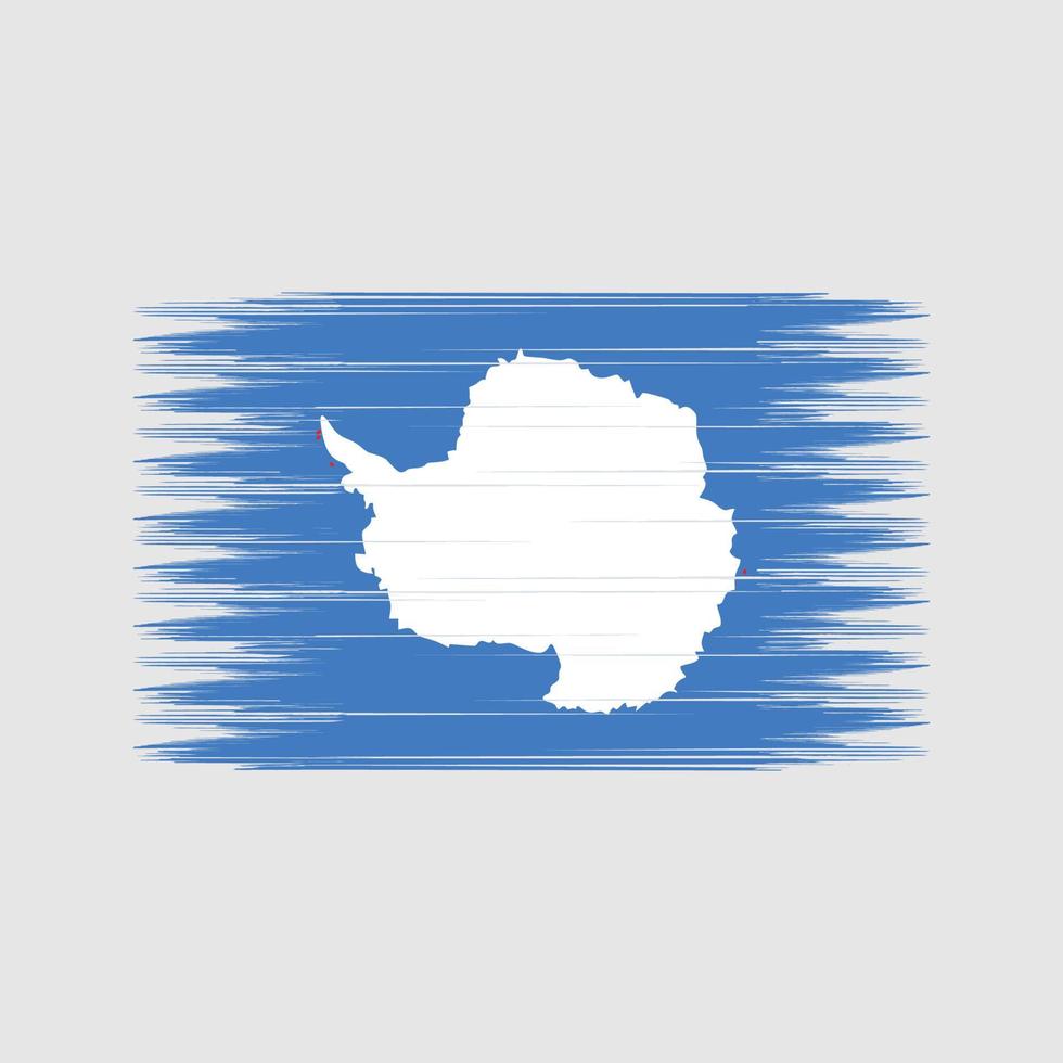 Antarctica Flag Brush. National Flag vector