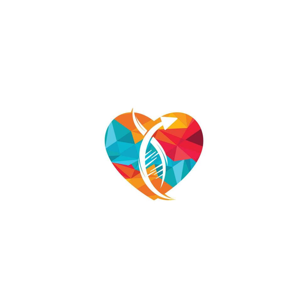 ADN de la naturaleza humana y diseño del logotipo genético. vector
