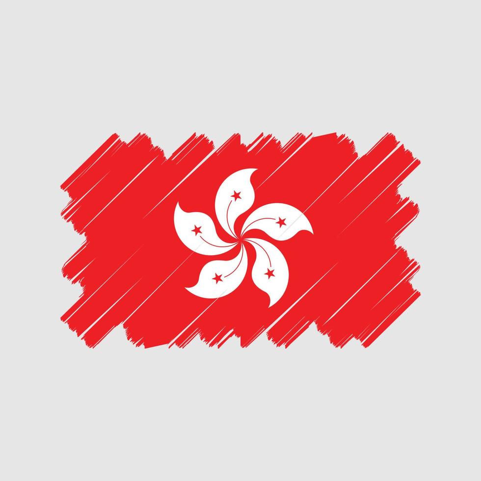 diseño vectorial de la bandera de hong kong. bandera nacional vector