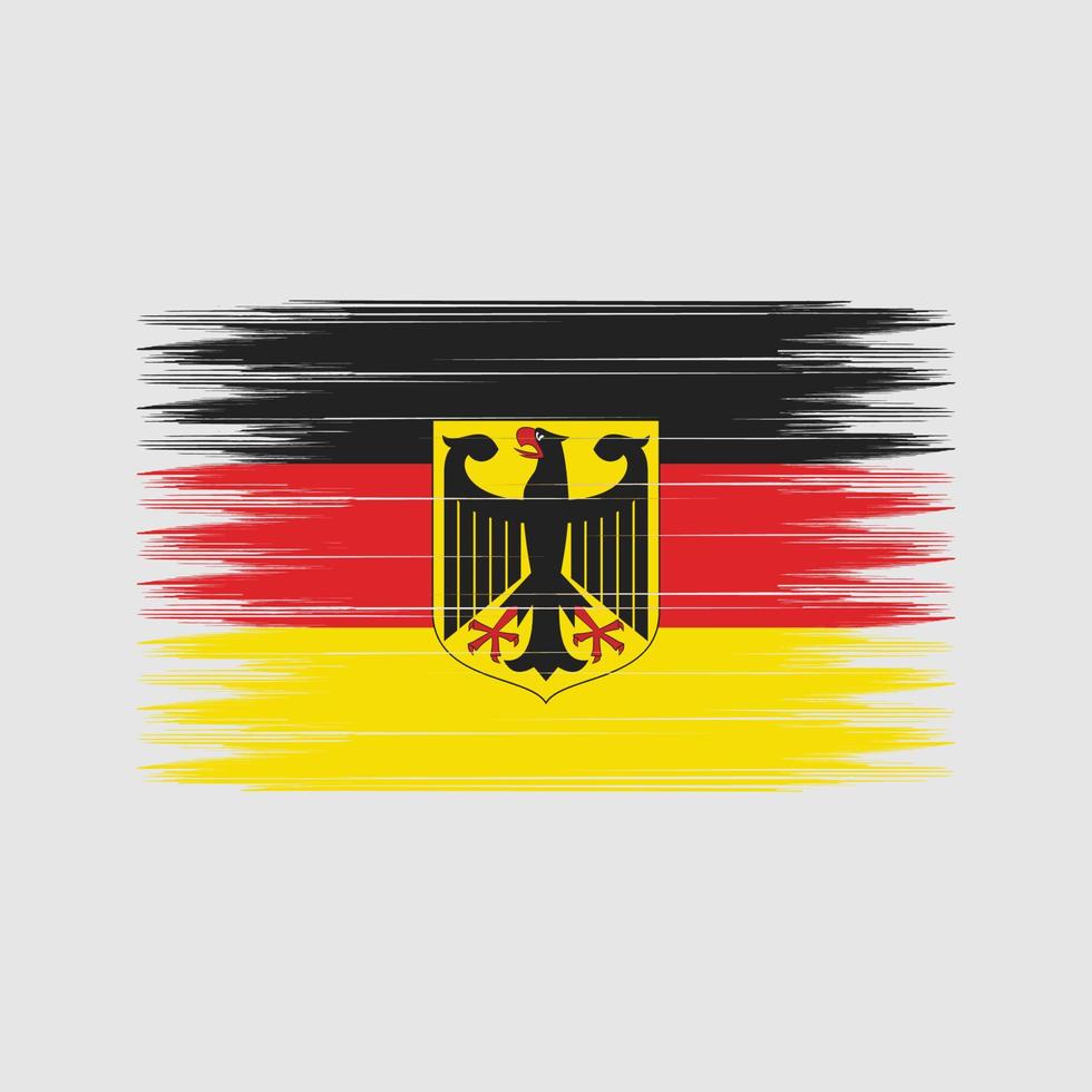 cepillo de bandera de alemania. bandera nacional vector