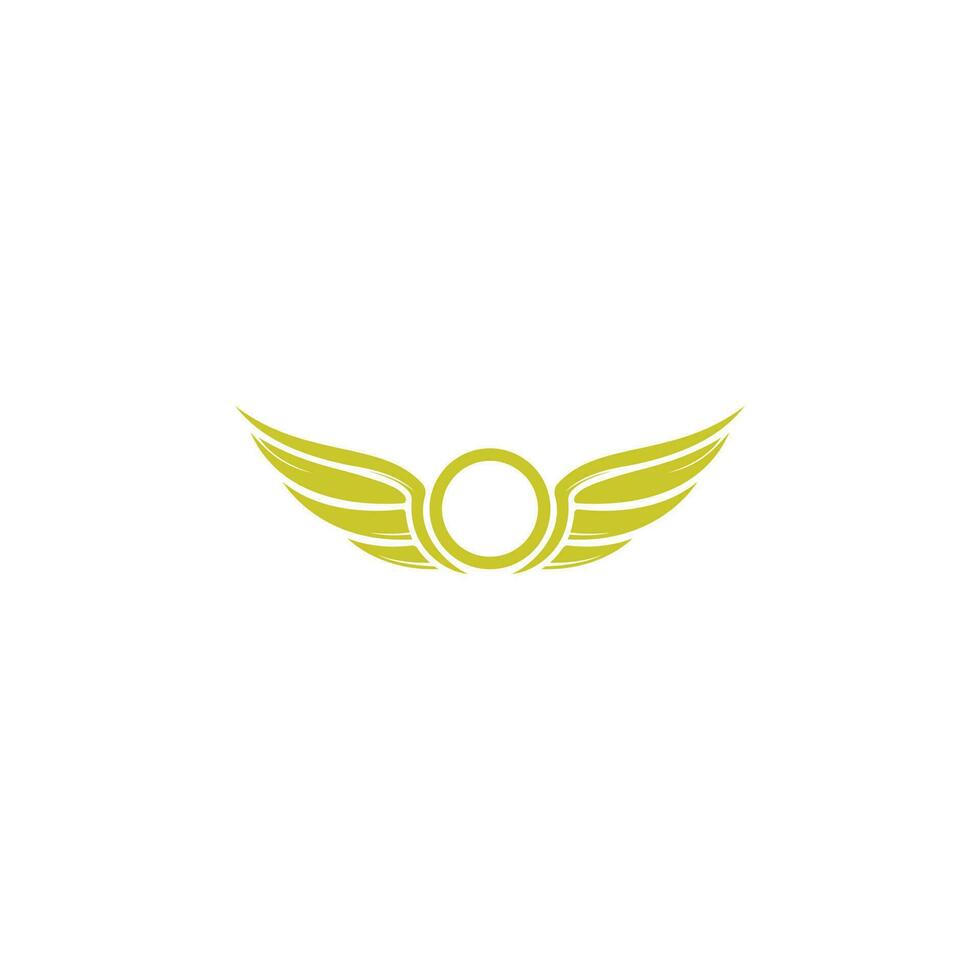 Wings logo vector design. Aviation logo concept.