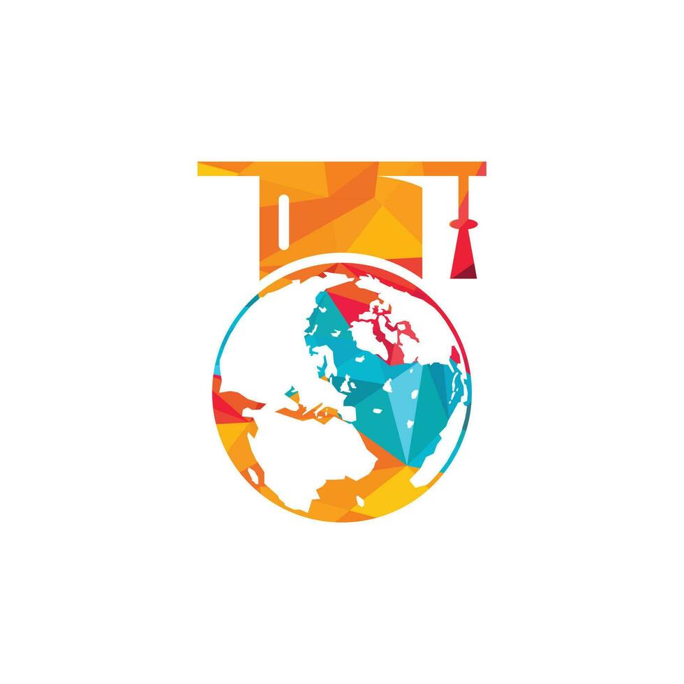 diseño del logotipo de educación mundial. inspiración en el diseño del logo de la educación moderna. vector