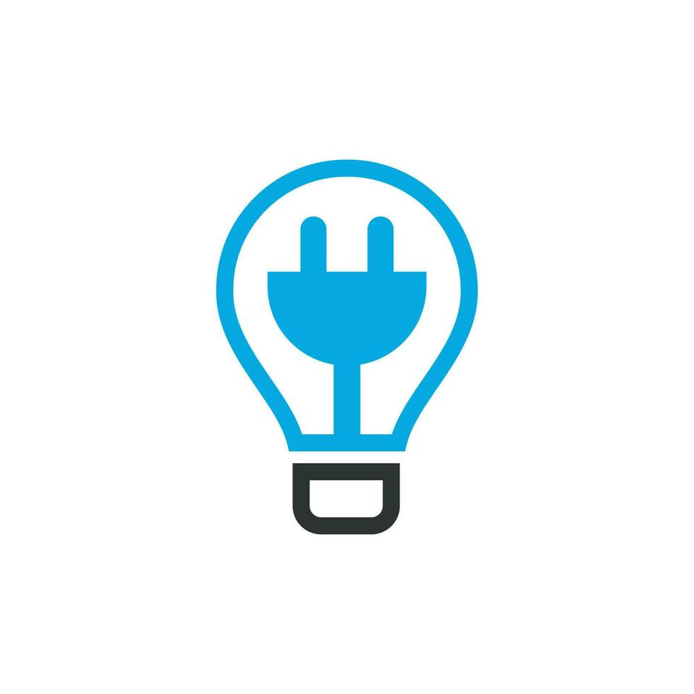 Electric plug logo graphic design template vector. Power logo design template. Power energy symbol. vector
