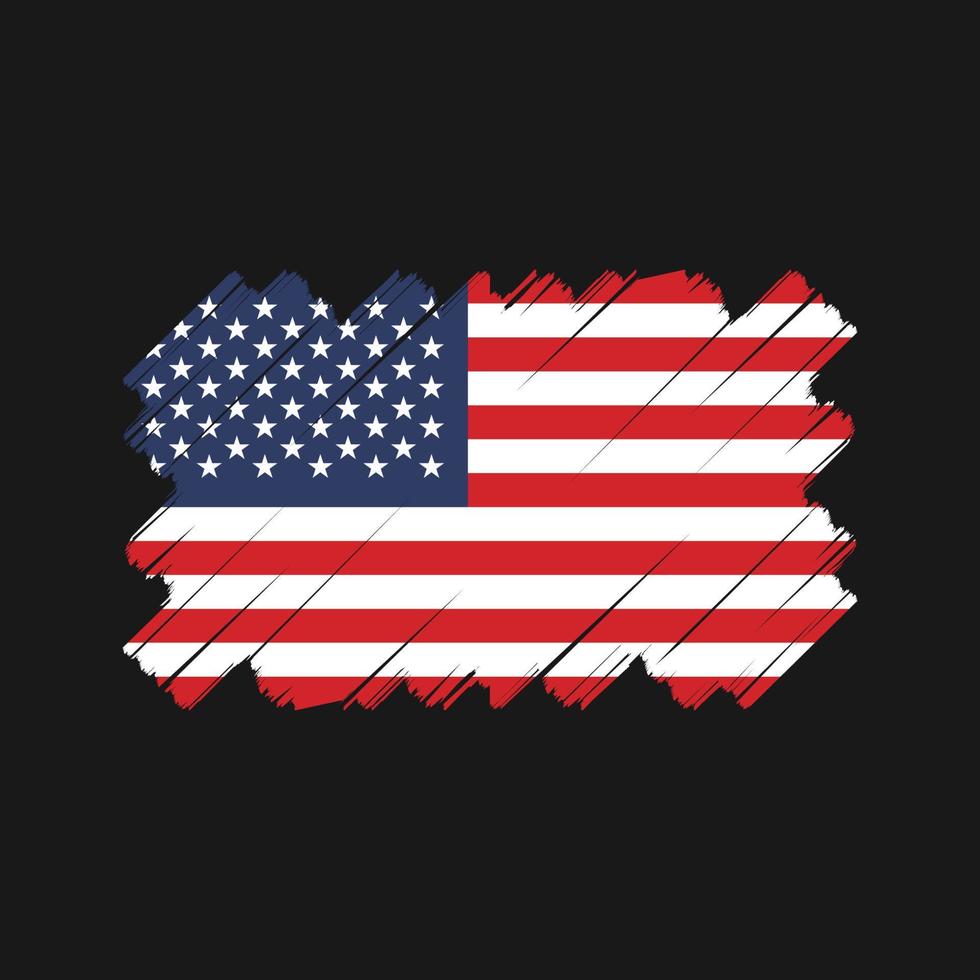 diseño vectorial de la bandera americana. bandera nacional vector