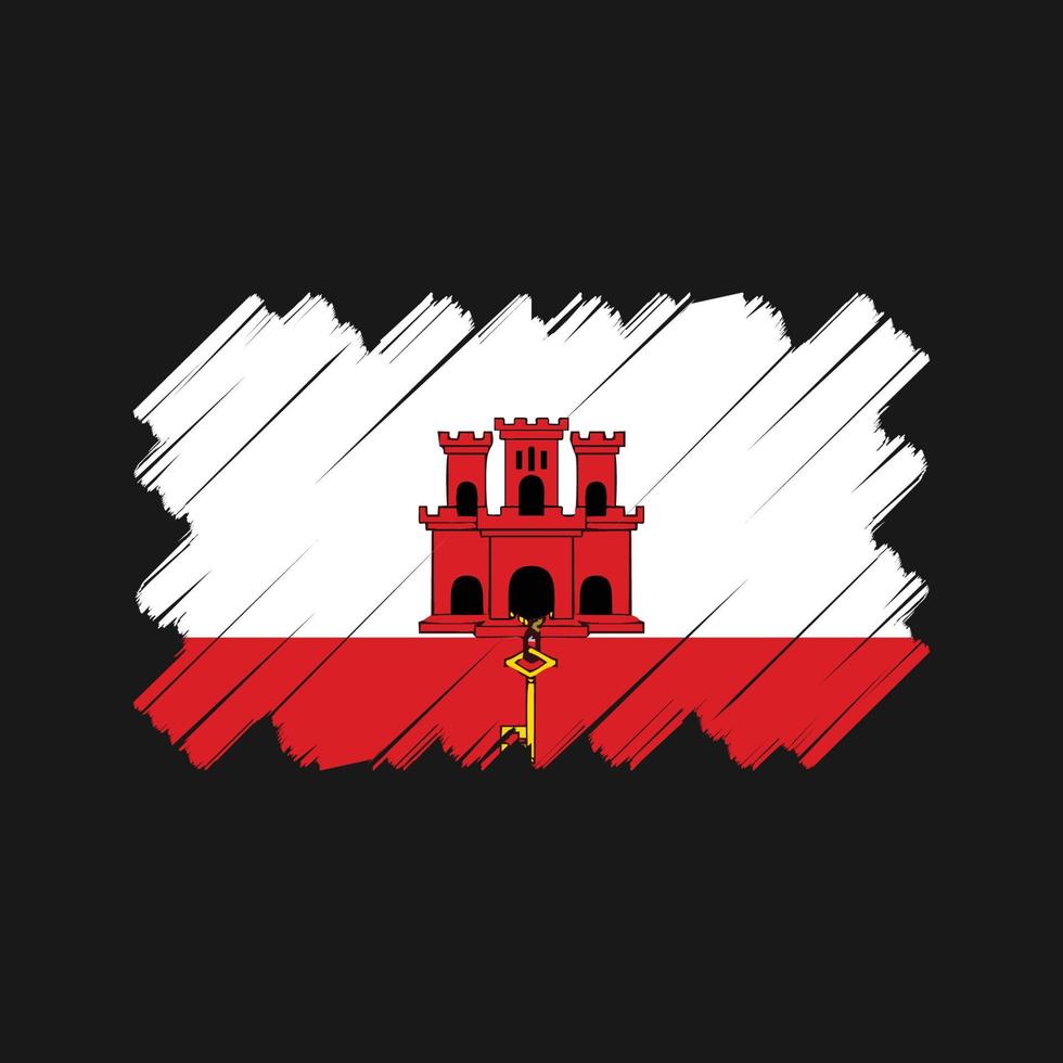 Gibraltar Flag Vector Design. National Flag