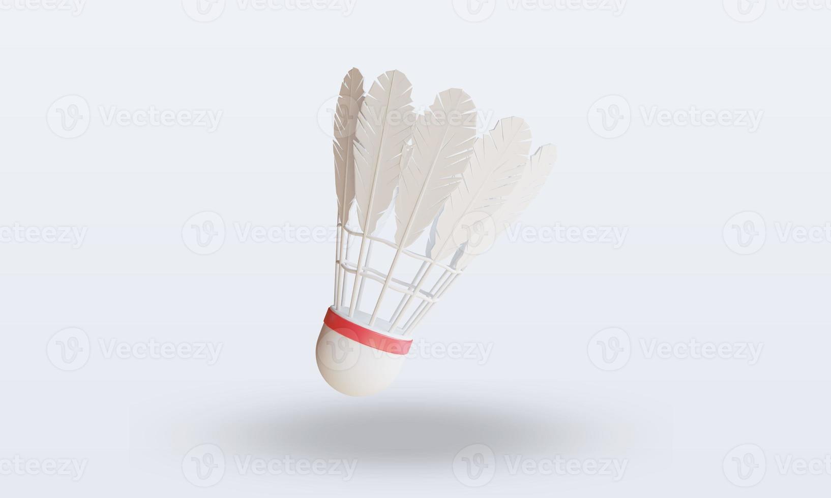 3d Sport Ball Badminton rendering front view photo