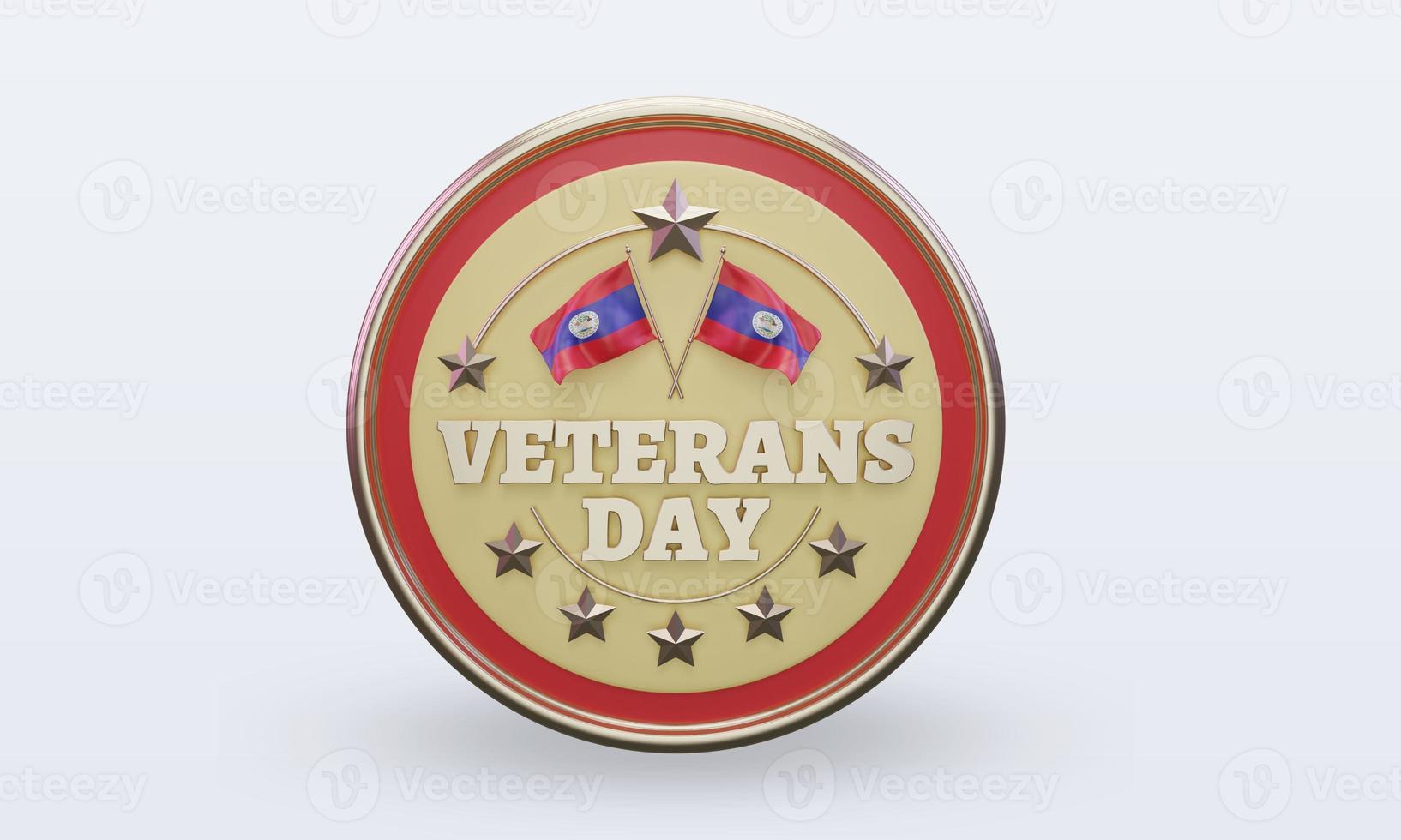 3d Veterans day Belize rendering front view photo