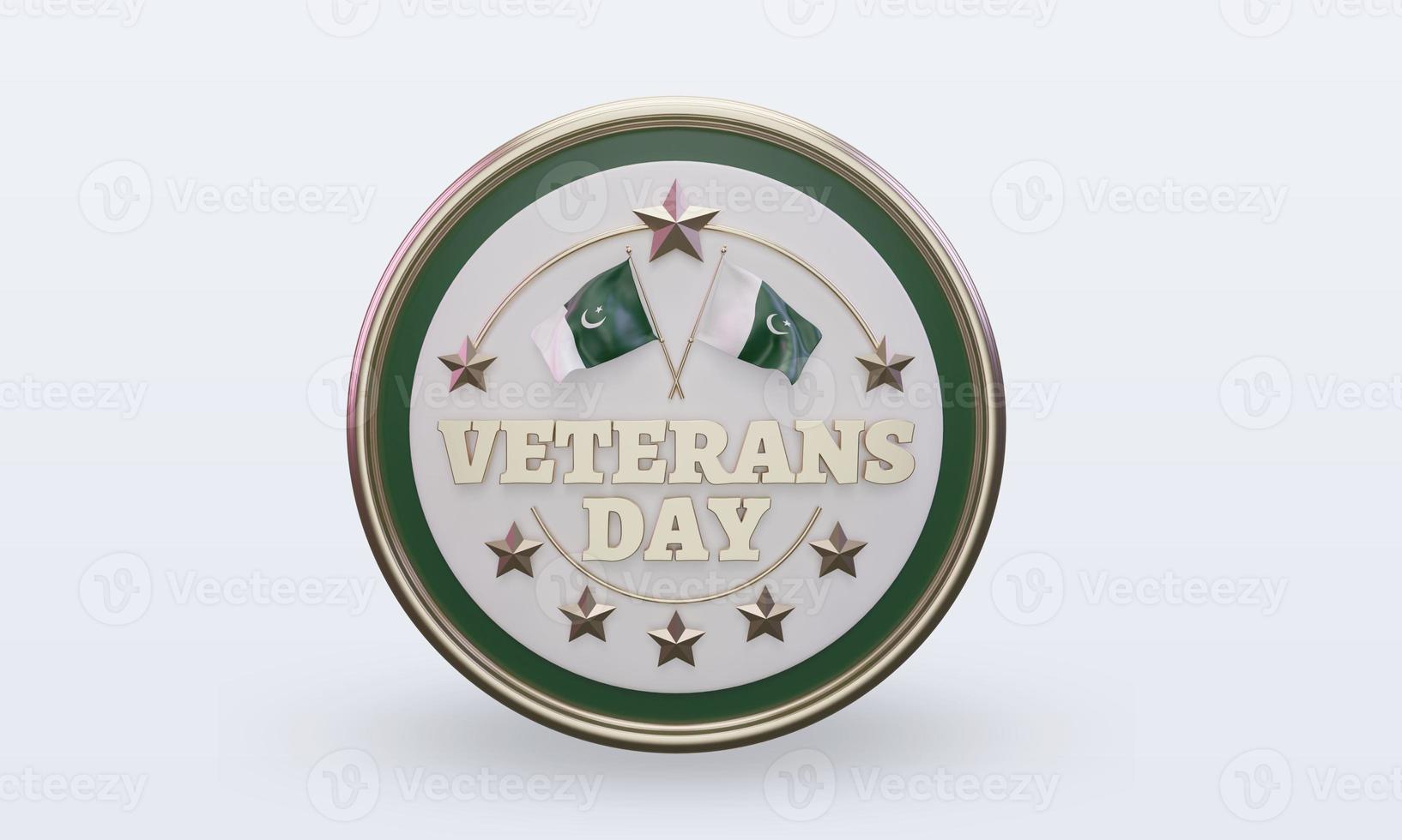 3d Veterans day Pakistan rendering front view photo