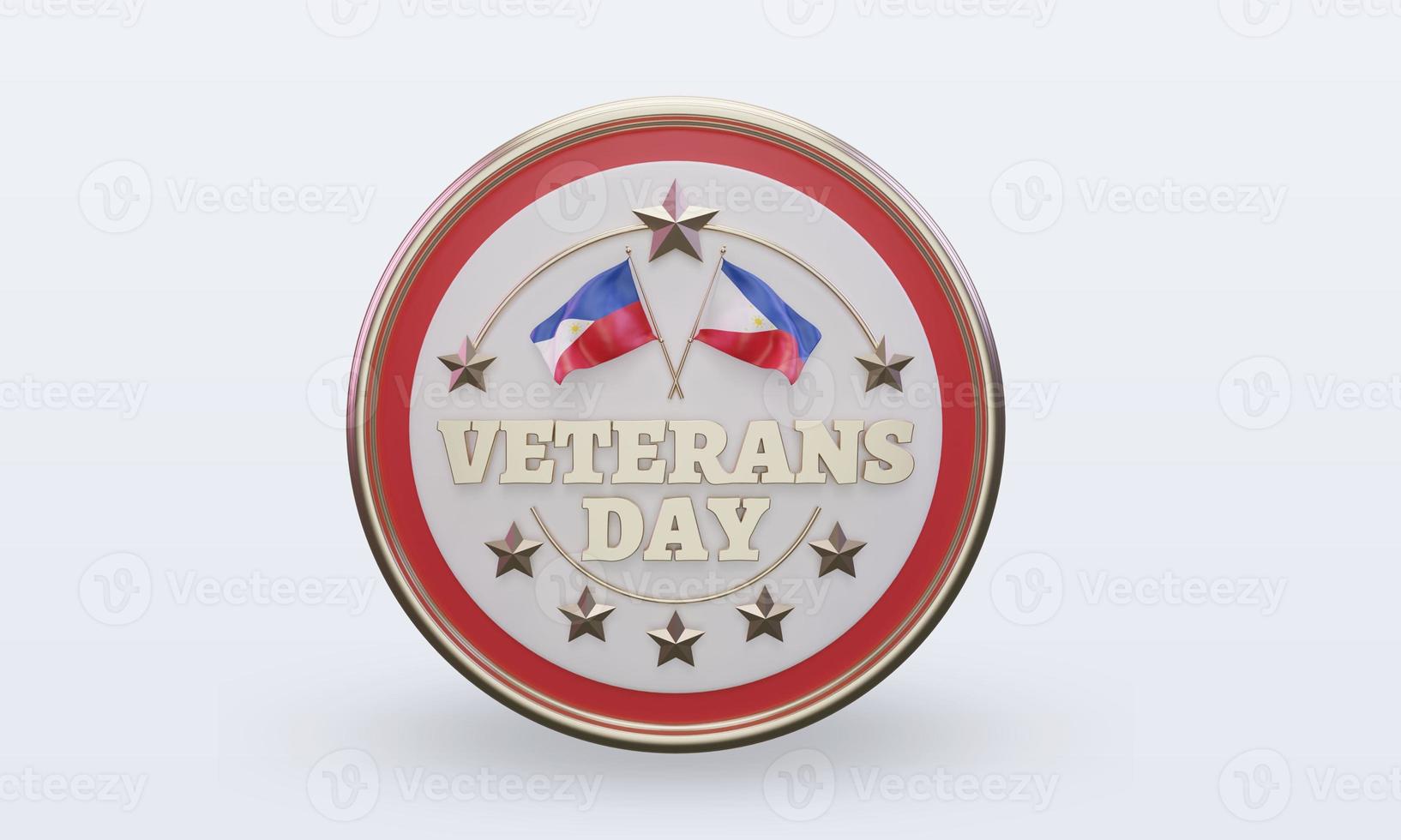 3d Veterans day Philippines rendering front view photo