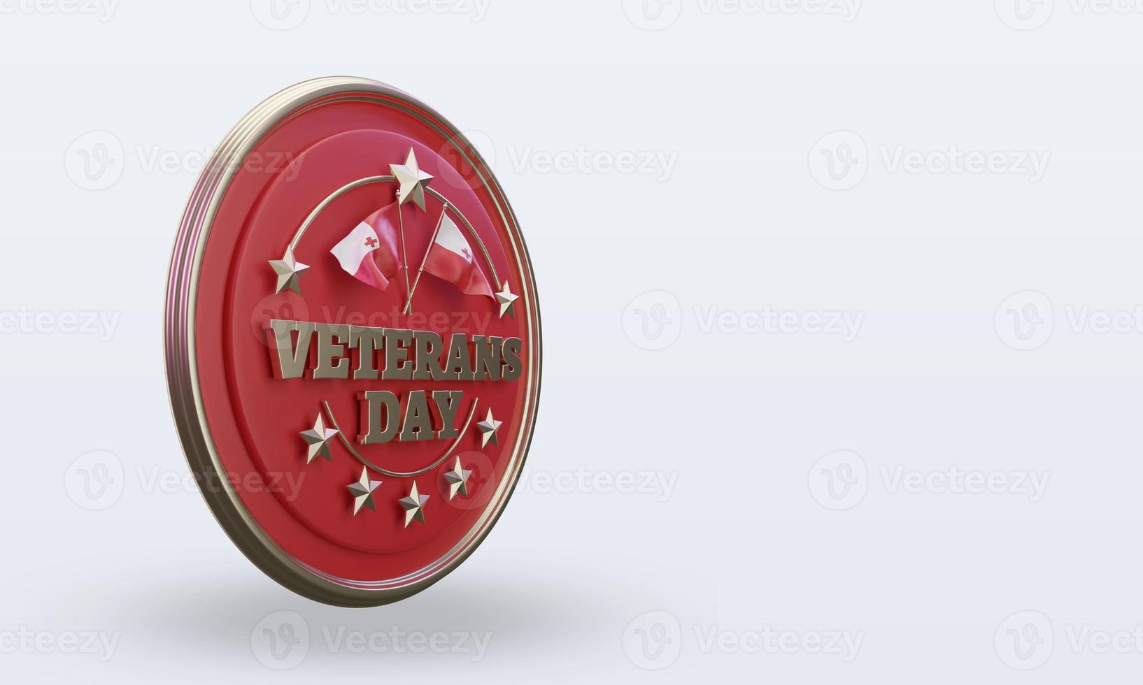 3d Veterans day Tonga rendering left view photo