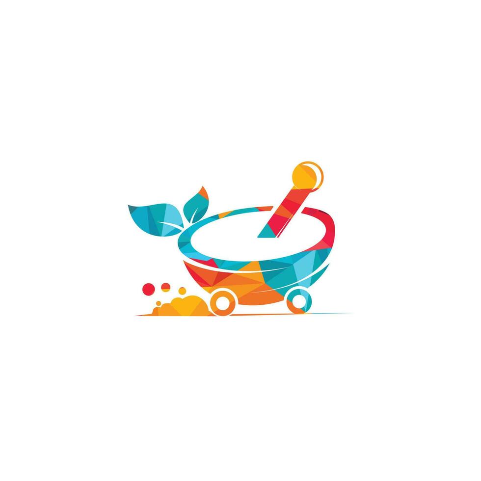 diseño del icono del logotipo de entrega de medicamentos. ilustración de icono de vector de logotipo de entrega de medicina rápida rápida.