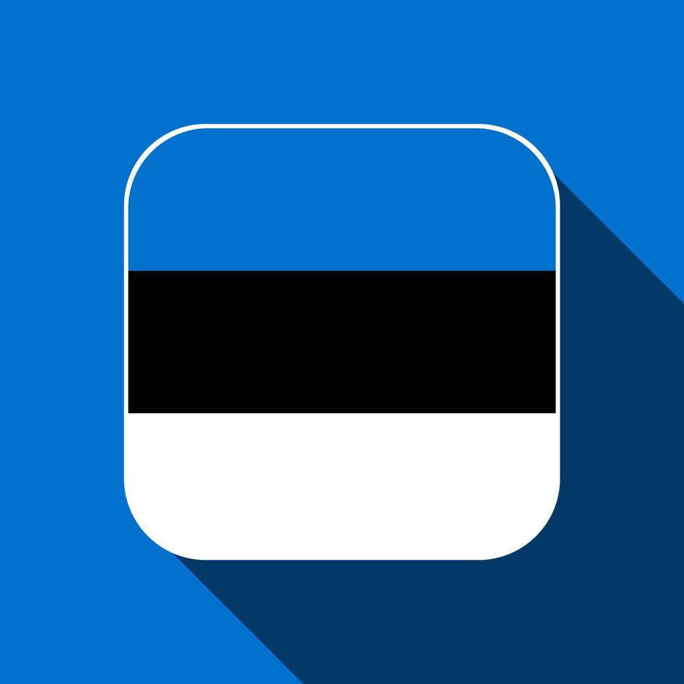 Estonia flag, official colors. Vector illustration.