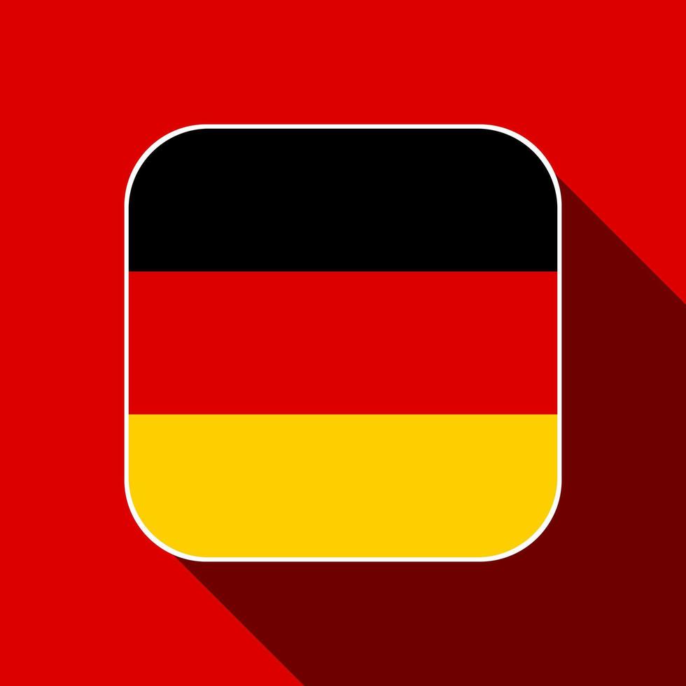 bandera de alemania, colores oficiales. ilustración vectorial vector