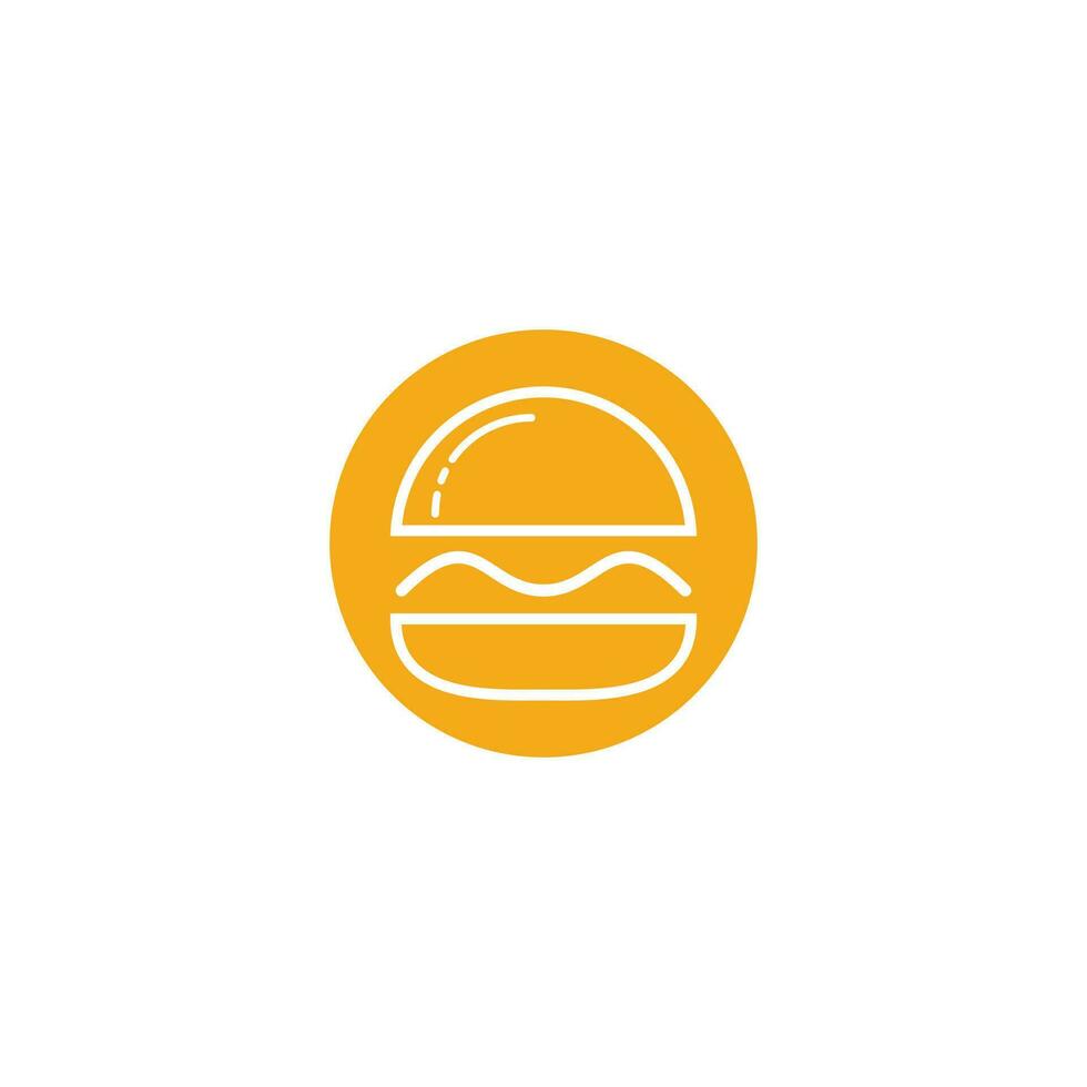 diseño de logotipo de vector de hamburguesa. logotipo de la cafetería de hamburguesas.