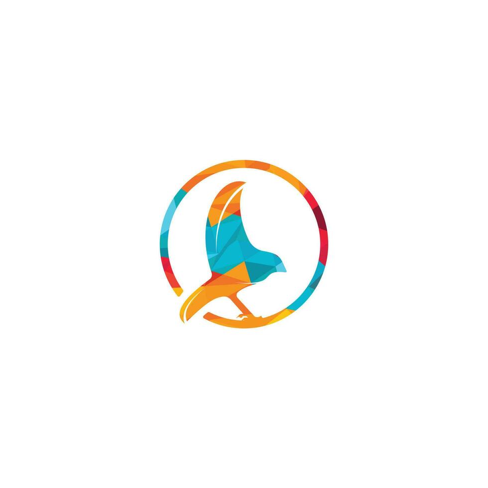 Bird vector logo design template.