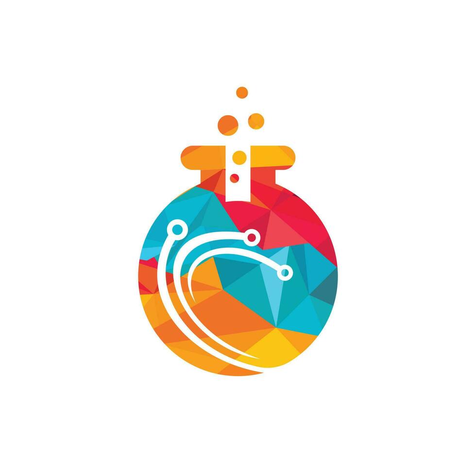 Tech lab vector logo design. Modern Lab logo template.