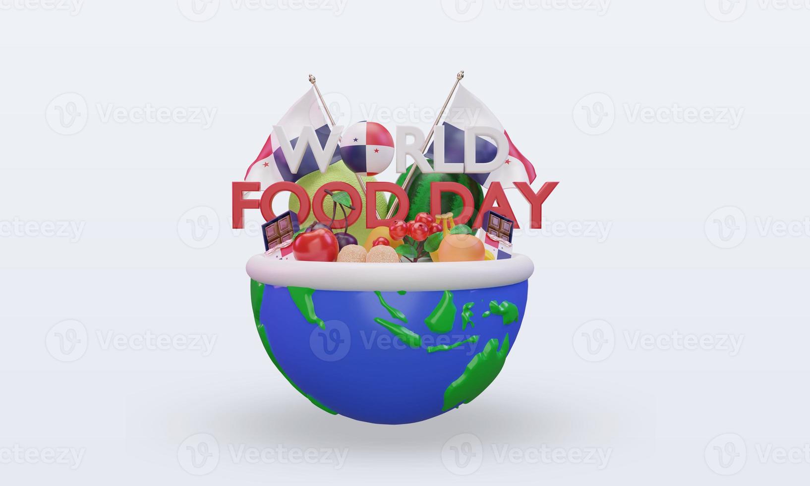 3d World Food Day Panama rendering front view 11474260 Stock Photo at