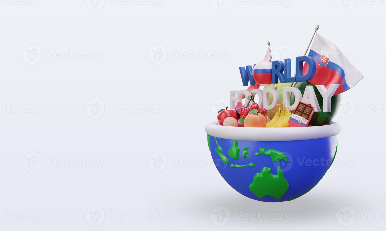 3d World Food Day Slovakia rendering right view photo