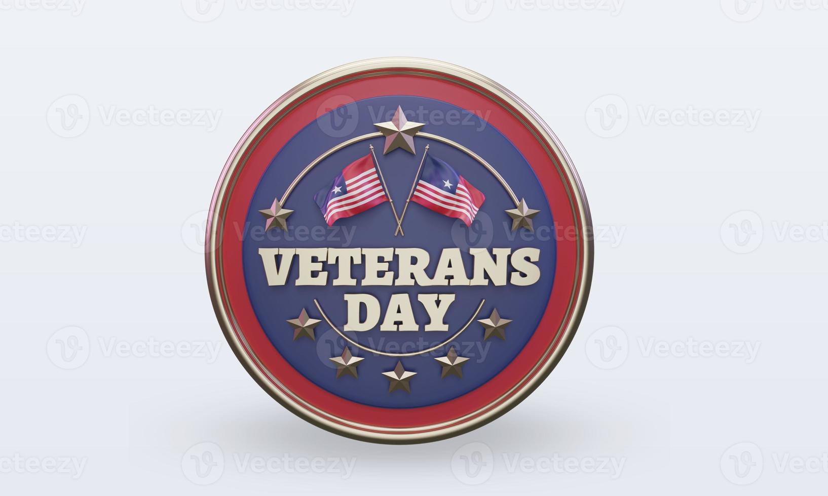 3d Veterans day Liberia rendering front view photo