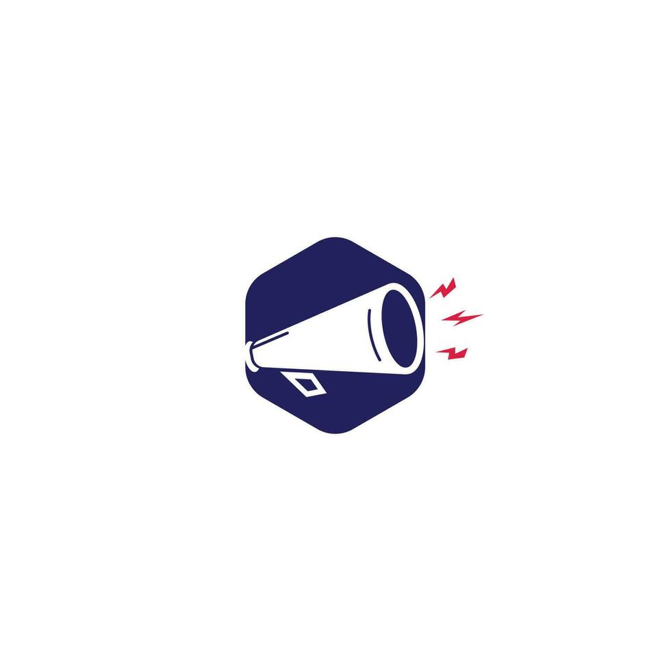 Megaphone vector logo design. Creative symbol concept for marketing agency.