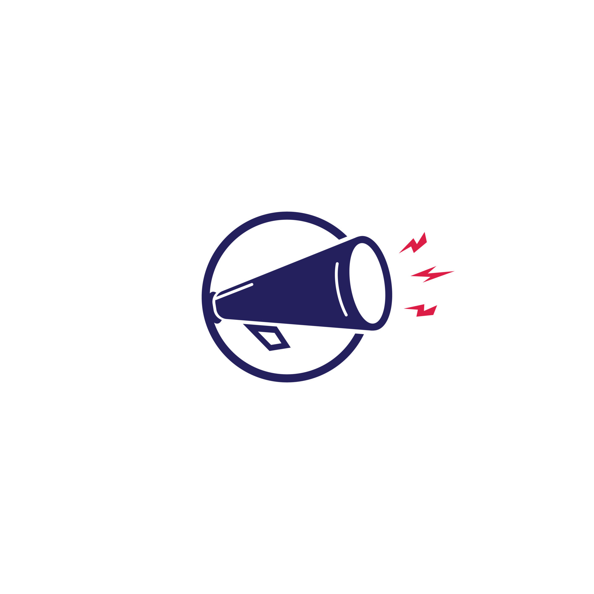 Megaphone vector logo design. Creative symbol concept for marketing