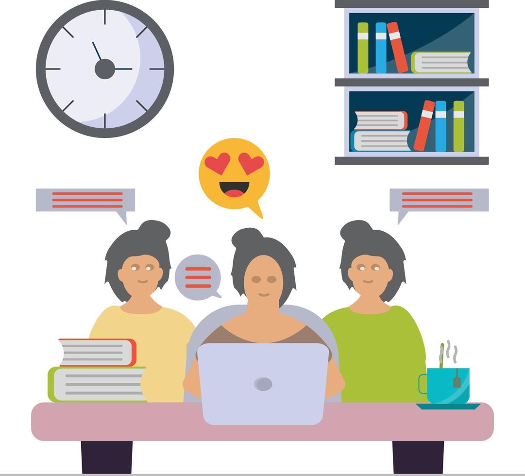 Group Conversation Illustration vector