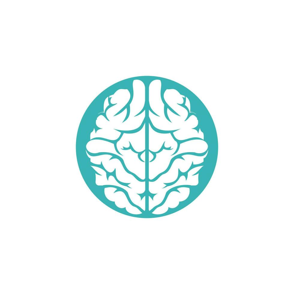 Creative brain logo design. Think idea concept.Brainstorm power thinking brain Logotype icon. vector