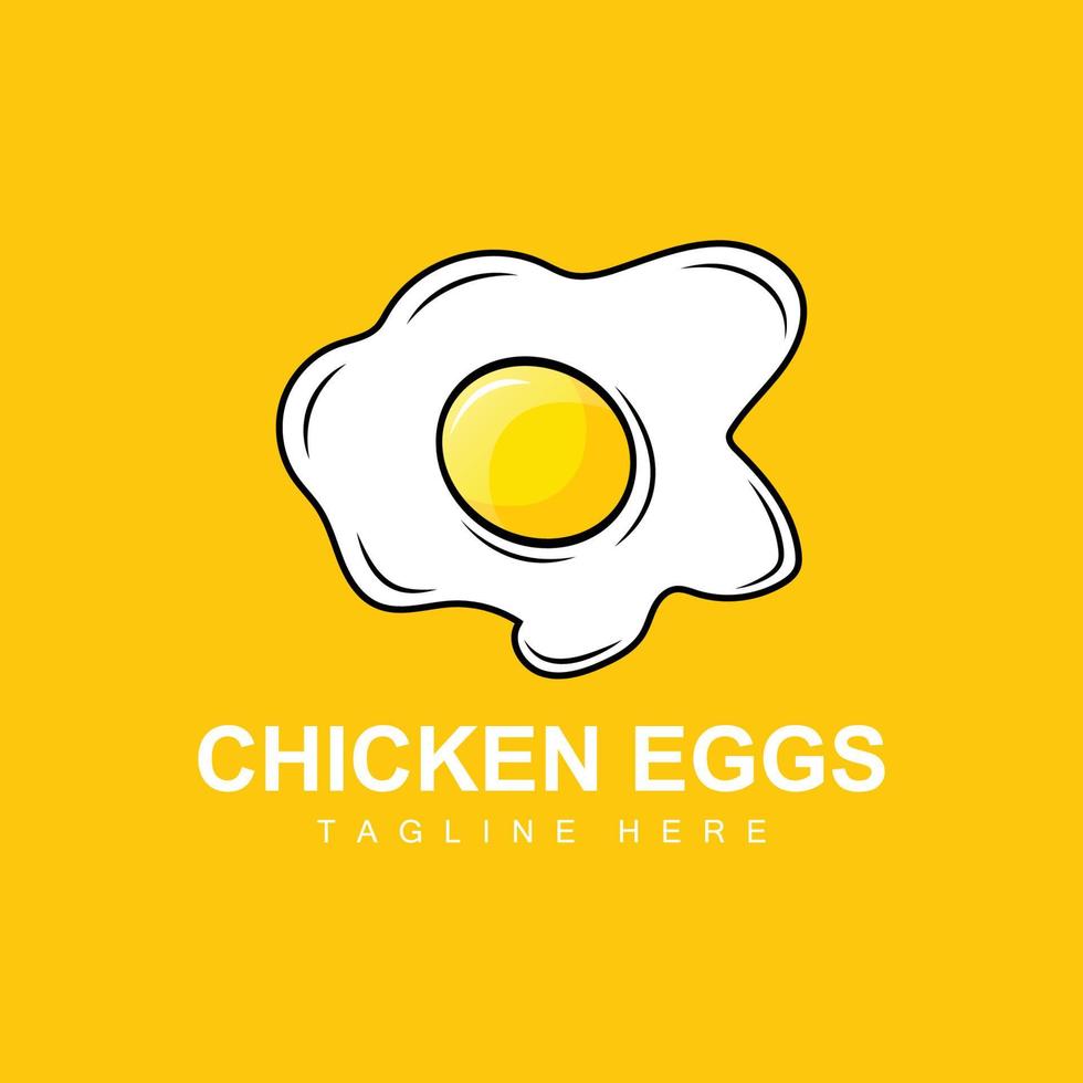 plantilla de diseño de logotipo de huevo. vector de alimentos naturales de los animales que ponen huevos. logotipo de diseño de arte lineal.
