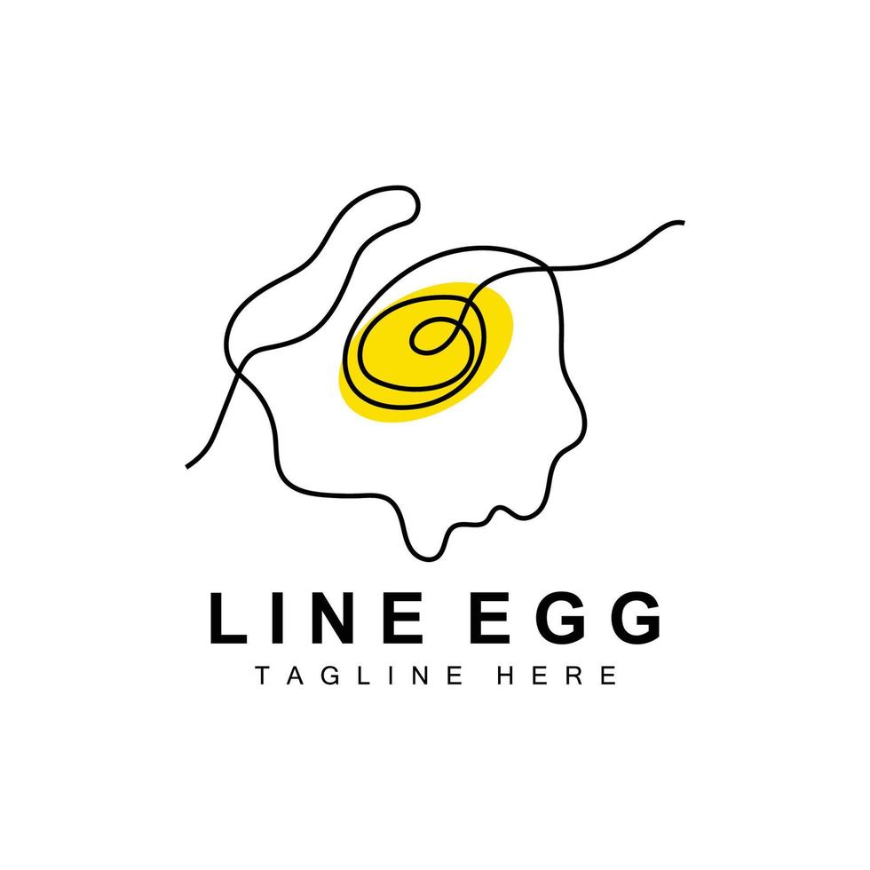 Egg logo design template. Natural Food Vector Of Egg Laying Animals. Line  Art Design Logotype. 11474714 Vector Art at Vecteezy