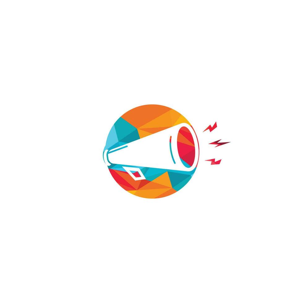 Megaphone vector logo design. Creative symbol concept for marketing agency.
