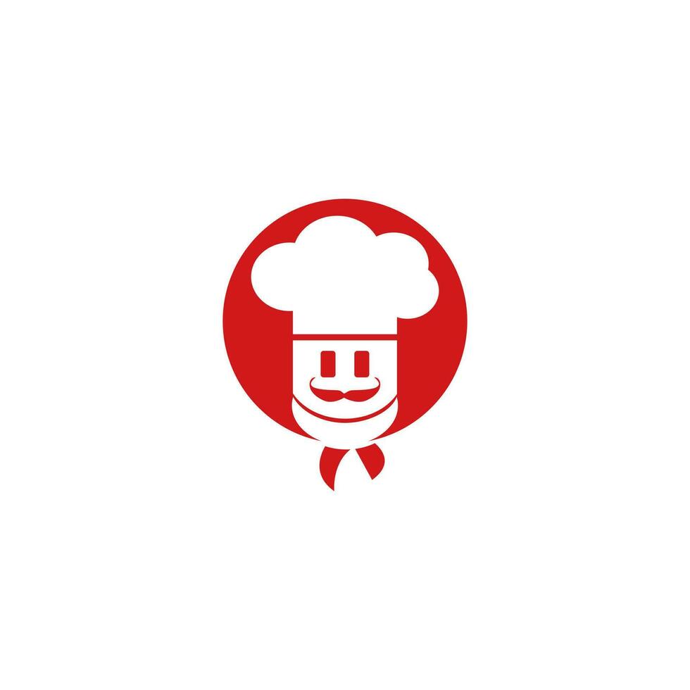 diseño de logotipo de vector de chef. concepto de logotipo de cocina y restaurante.