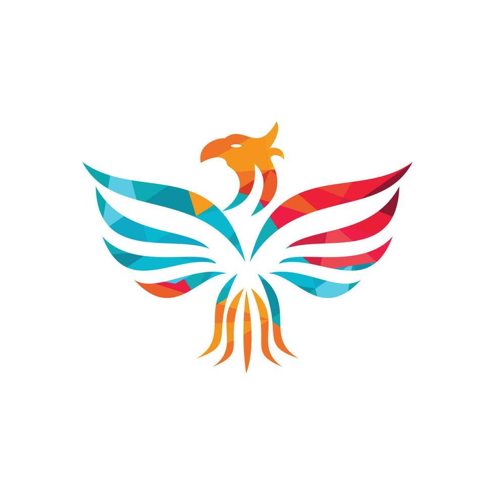 diseño de logotipo de vector de halcón. concepto de diseño de logotipo creativo con pájaro artístico y simplificado.