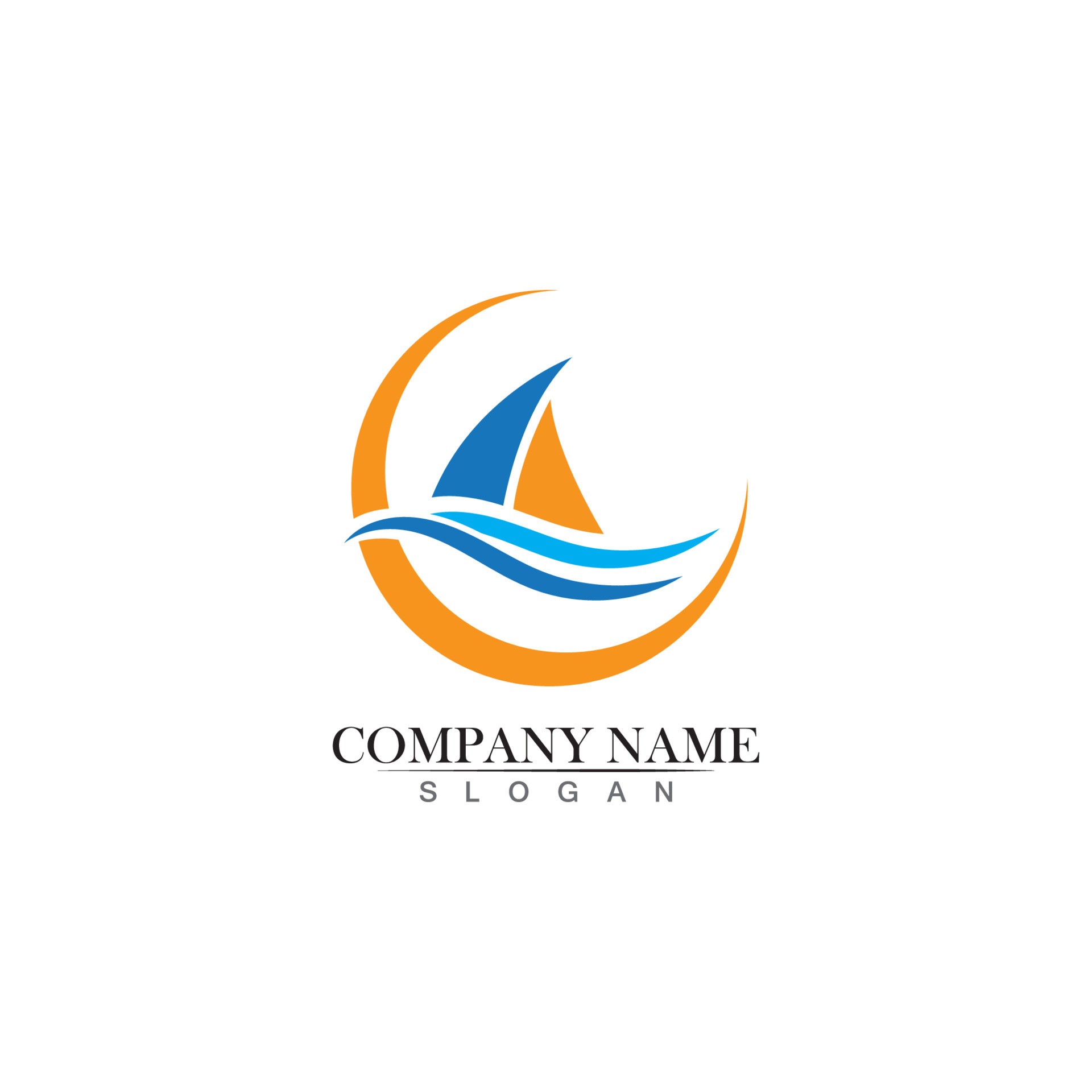 Ocean cruise liner ship silhouette simple linear logo 11474977 Vector ...